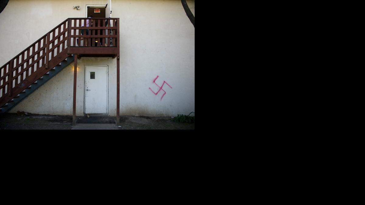 A swastika was painted on a wall of Alpha Epsilon Pi, a primarily Jewish fraternity at UC Davis.