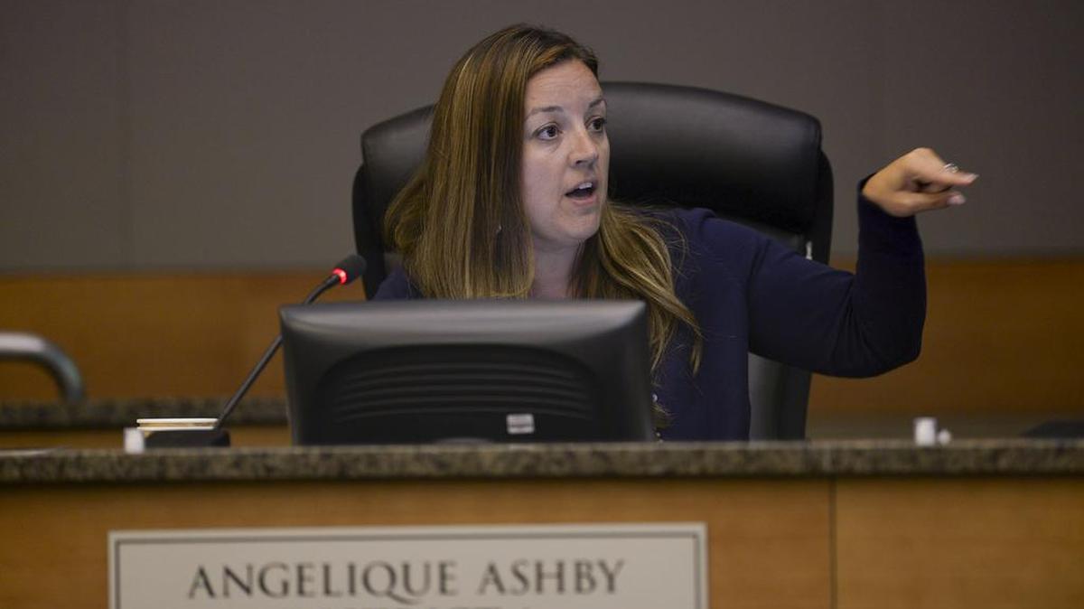 City Councilwoman Angelique Ashby attends a council meeting on May 12, 2015, in Sacramento.