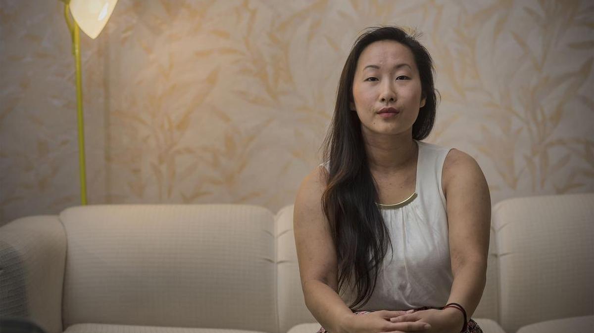 Yee Xiong 24 in her home in Davis on Friday, July 22, 2016.