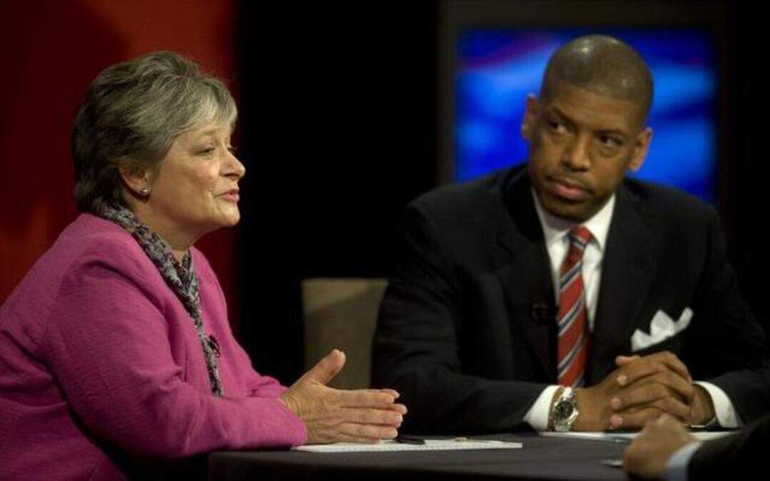 
Then-Mayor Heather Fargo and Kevin Johnson have their final debate during the 2008 election cycle. 
