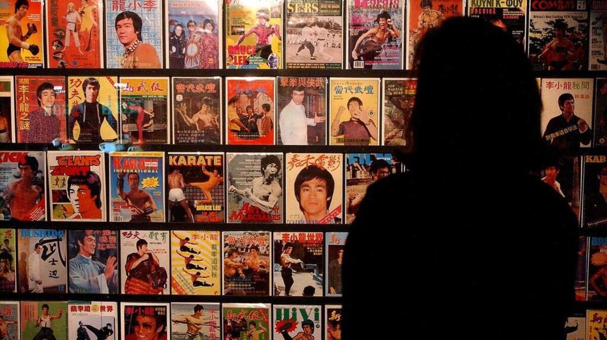 A 2003 exhibit featured magazine covers of martial arts actor Bruce Lee. Lee, who died in 1973 at age 32, was inducted last week into the California Hall of Fame. Also inducted were Charles Schulz, Kristi Yamaguchi, Ellen Ochoa, Robert Downey Jr., David Hockney, Buck Owens and Lester Holt.