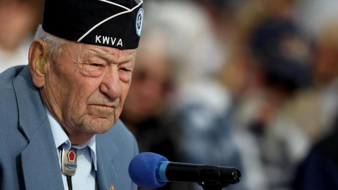 He lost his legs in Korea and was left for dead. He went on to live to age 94