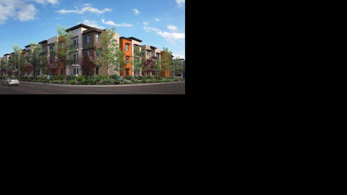 
This rendering by Anton Development Co. shows its 148-unit apartment complex proposed for 2134 Butano Drive in Arden Arcade.
