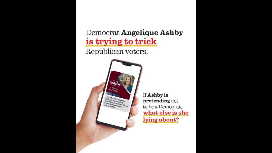 A mailer from Sacramento state Senate candidate Dave Jones targets Republican voters by attacking texts his opponent, Angelique Ashby, also sent to GOP residents.