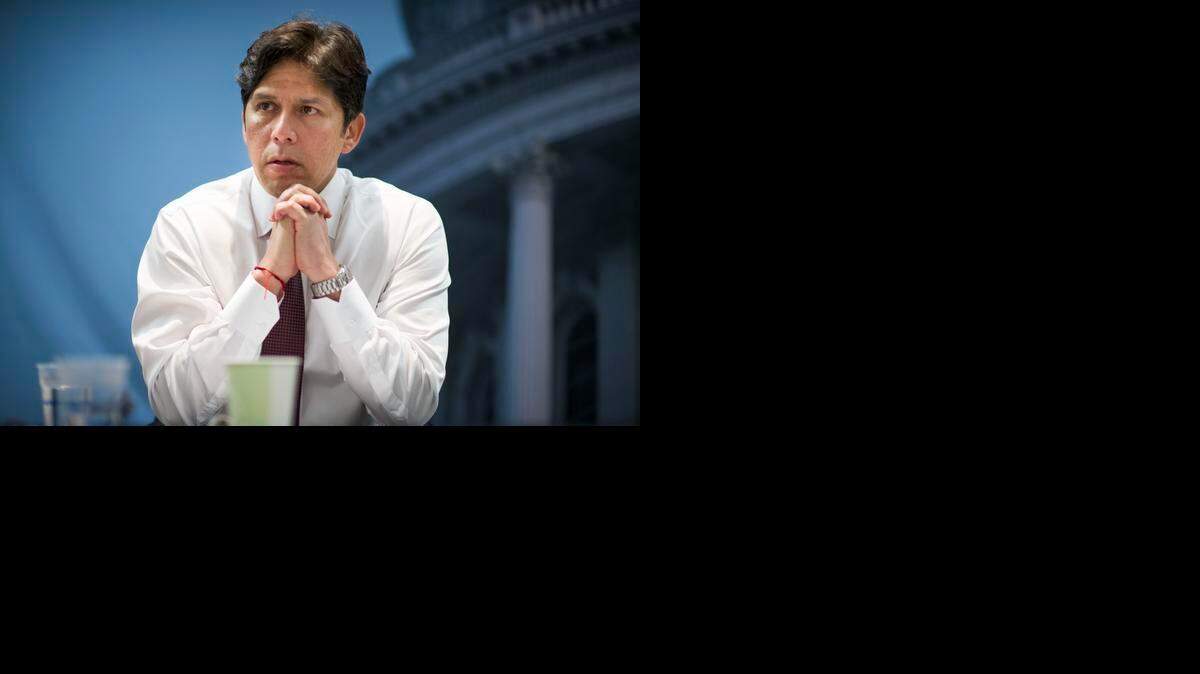 
Senate President Pro Tem Kevin De León, D-Los Angeles, talks to members of The Bee’s Capitol Bureau. He commented on legislation dealing with assisted suicide and vaccines, among other topics.
