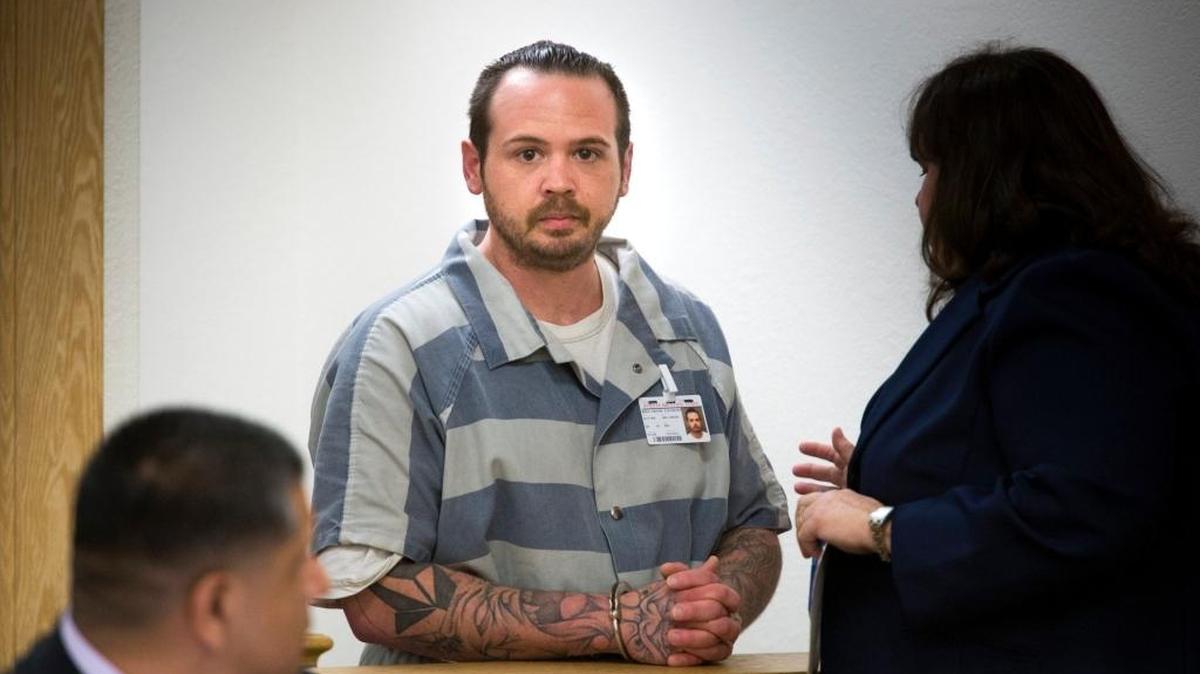 Frank Rees, is arraigned on traffic charges in Woodland on March 4. He missed two straight court dates on drug and ammunition charges in the past month and now has a warrant out for his arrest.