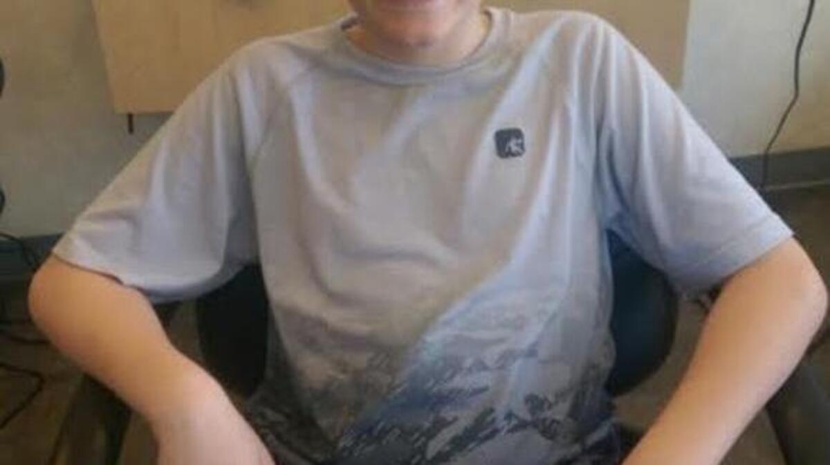 Missing boy Nate Lasater, 12, is described as 5 feet tall, 100 pounds and has brown hair and eyes. He was last seen wearing a red shirt and black basketball shorts.