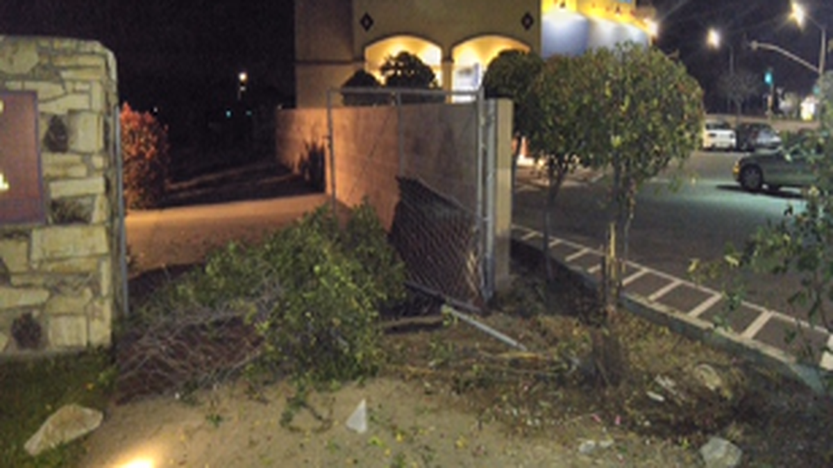 A vehicle crashed into the gate of a Rancho Cordova fire station, bending the gate and forcing it open.