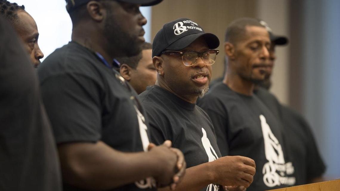 Del Paso Heights advocate Dionne Johnson of the Brother to Brother grassroots gang prevention organization speaks to the Sacramento City Council on Advance Peace, a controversial gun-violence prevention program, Tuesday night, August 29, 2017.