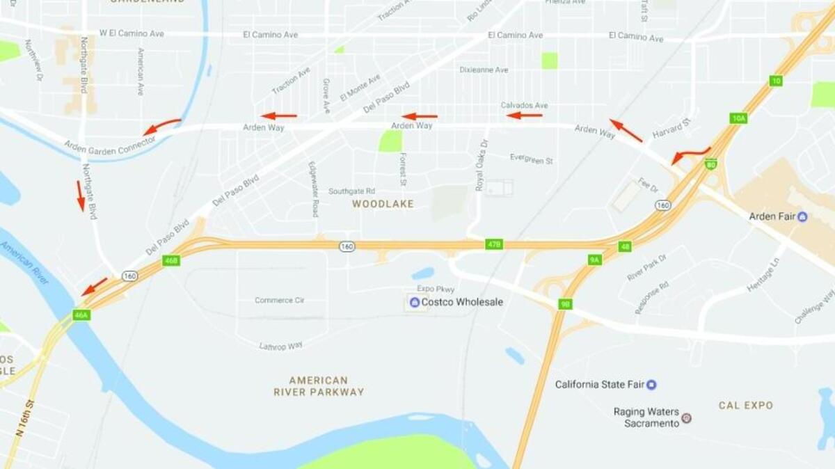 Detour planned for southbound Highway 160 motorists during a scheduled work closure beginning Thursday night.