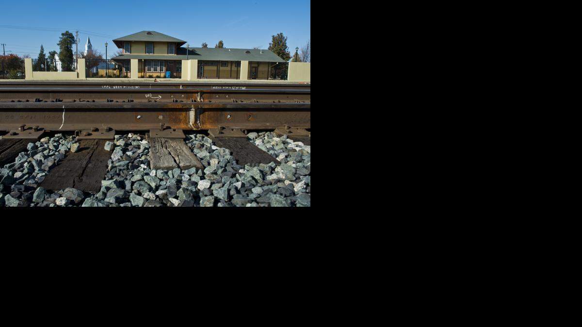 
The downtown Dixon “train depot,” by the train tracks in Dixon, serves as a Dixon Chamber of Commerce office. The city built the depot in 2006 with transportation grant funds, but trains do not stop there yet.
