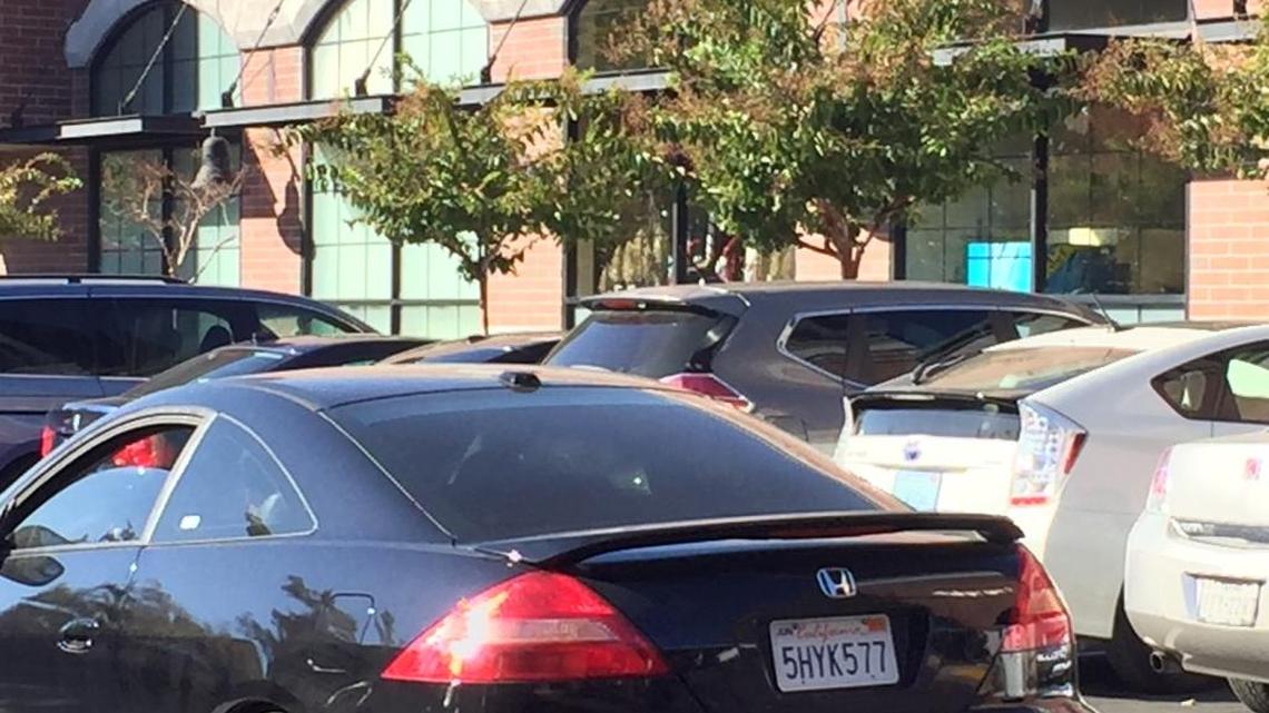The Safeway parking lot in midtown Sacramento is often crowded.