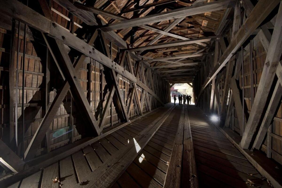 The Bridgeport bridge uses truss and arch construction. It has been closed since 2011, but will be repaired this year.