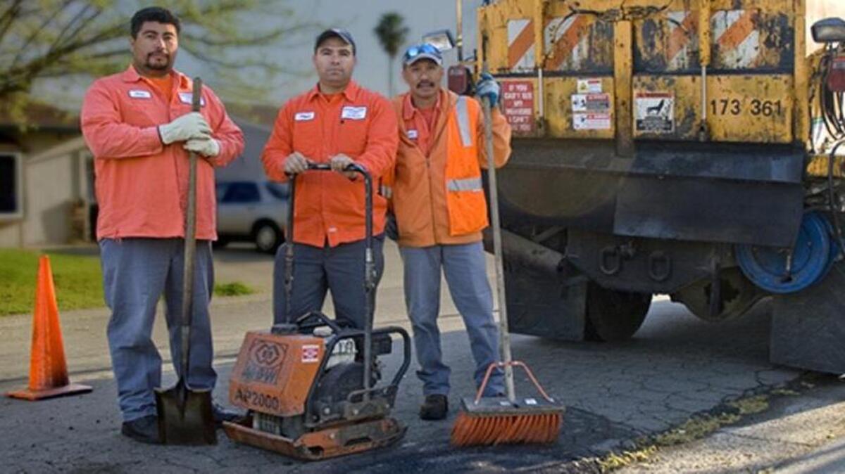 Crews are at the ready to fill those potholes