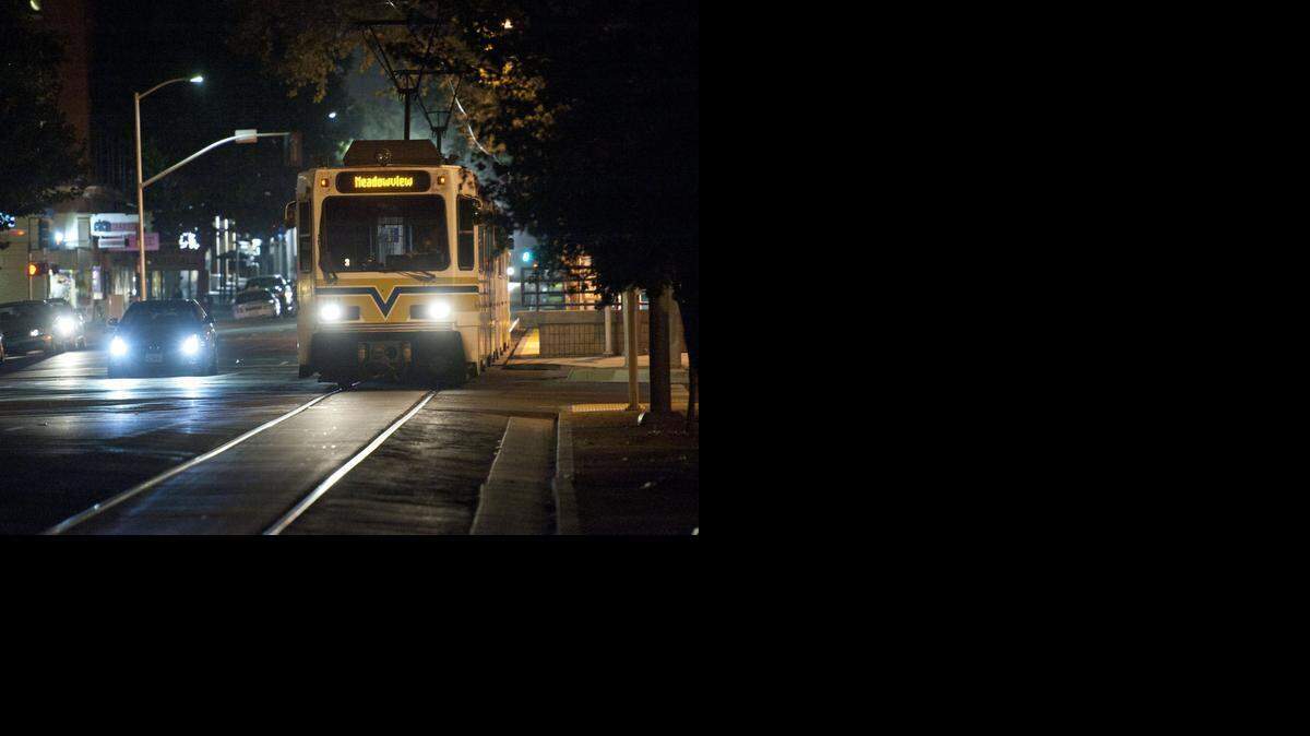 
A mistake by a maintenance technician last week led to a Sacramento Regional Transit light-rail train like the one pictured speeding dramatically and briefly derailing before losing power and stopping on its own, transit officials say.
