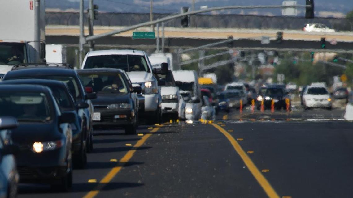 A truck that rolled over on northbound Highway 65 between Twelve Bridges Road and Sterling Parkway in Lincoln in 2011 blocked traffic in both directions for several miles.