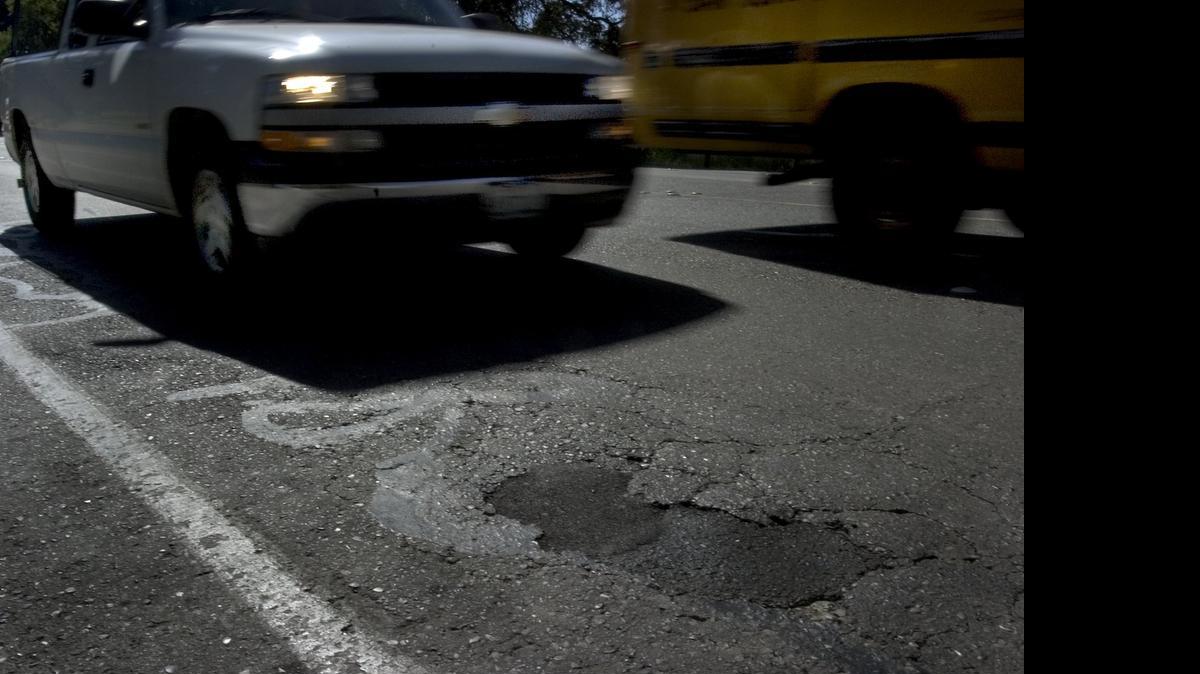 
Sacramento ranks 24th-worst nationally among large urban areas for potholes, cracks and bumpy pavement.

