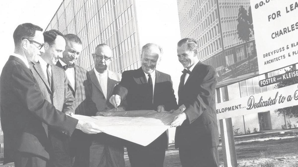 A Citrus Heights real estate investment company has bought an eight-story downtown Sacramento building at 520 Capitol Mall, seen here in 1963.