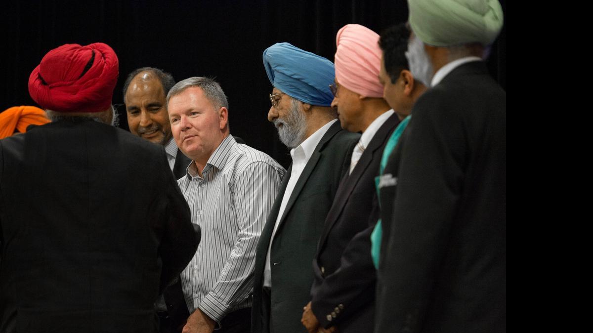 
Brian Murphy, who took 15 bullets while trying to save Sikh worshippers in Oak Creek, Wis., in 2012, now trains officers nationwide about Sikhism, a religion he said shares a core belief with law enforcement: “to protect and serve.”
