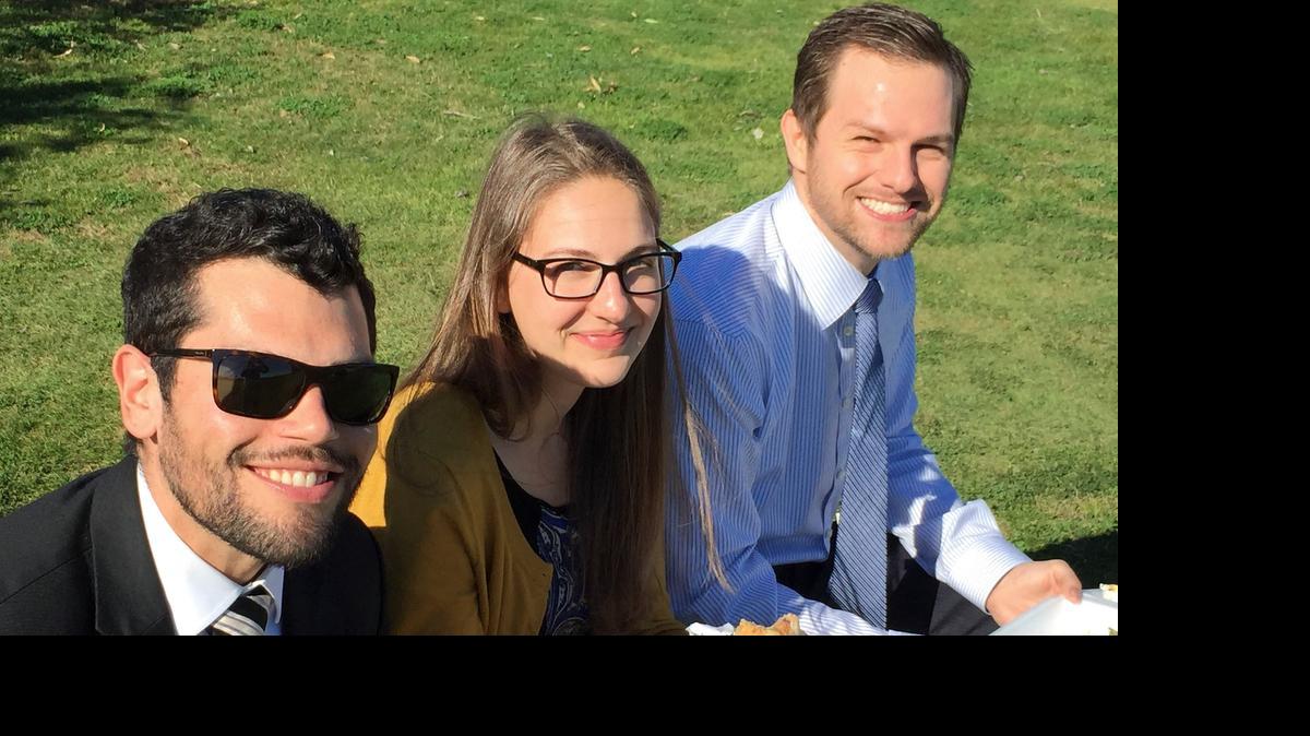 
UC Davis School of Law students Jeff Mendelmann, left, Amanda Whitney and Benjamin Lewis visited the Yuba County jail as they worked in the school’s Civil Rights Clinic.
