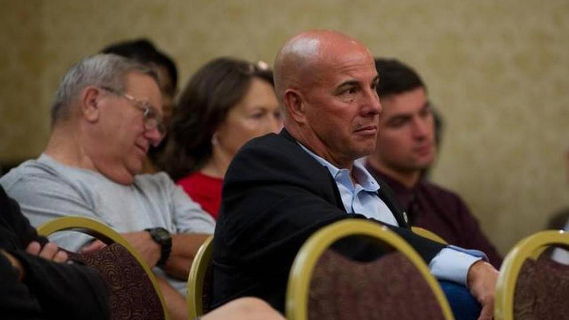 Elk Grove City Councilman Steve Detrick listens to Elk Grove mayoral candidates at a 2012 forum.