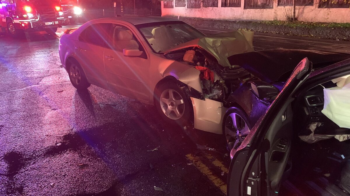 Five people were injured, including three children, in a head-on crash in Carmichael on Wednesday, Dec. 29, 2021.