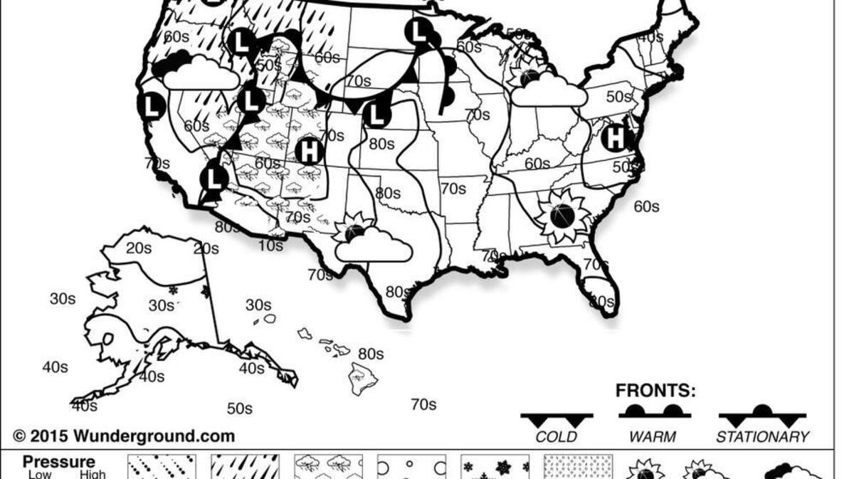 
High pressure over the Eastern Seaboard should keep conditions dry across the Southern and Eastern United States on Monday, Oct. 19, 2015. An upper-level disturbance will bring a risk of a few showers to the Great Lakes region. An abundance of showers is expected out West, although Sacramento is expected to stay dry and see temperatures rise through the week. 
