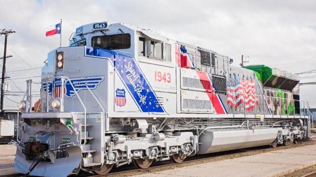 Union Pacific’s new commemorative locomotive celebrating the U.S. armed forces is scheduled to be displayed from 10 a.m. to 12:45 p.m. Wednesday outside the California State Railroad Museum’s west end near the Sacramento Southern Railroad tracks.