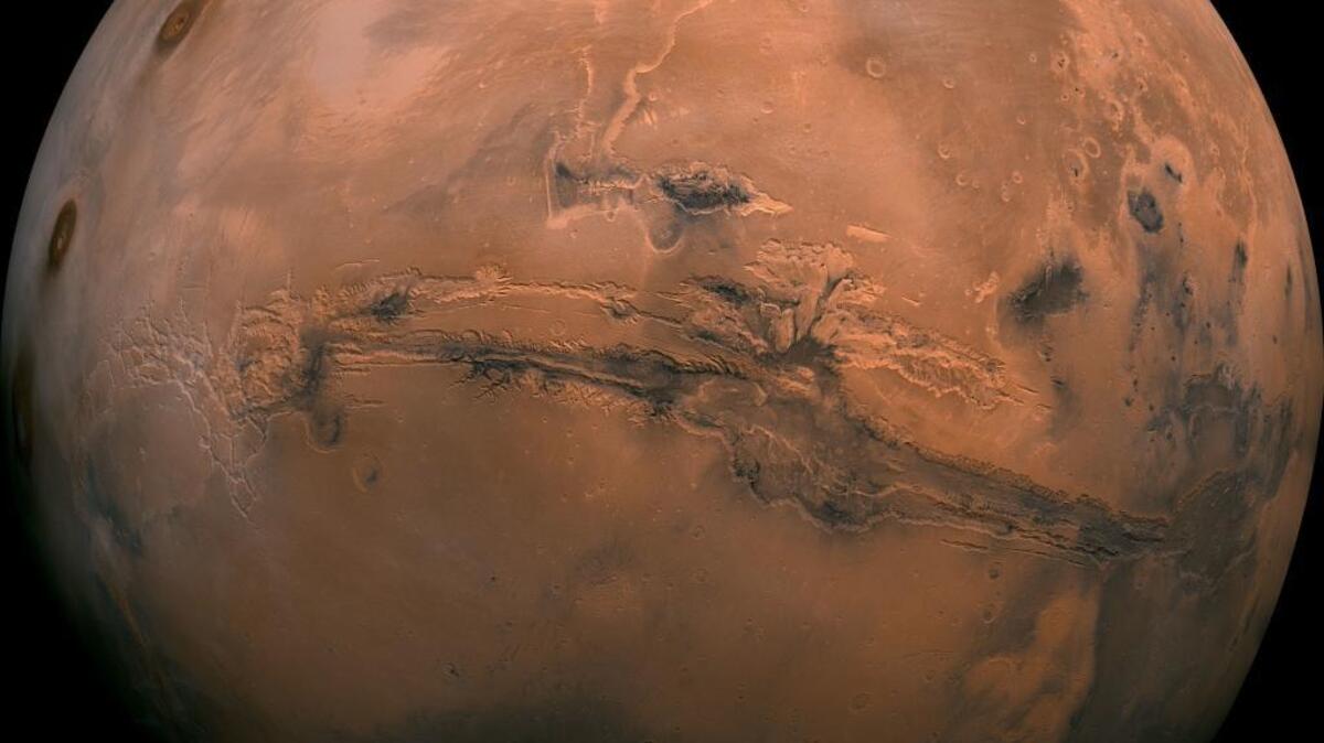 This image provided by NASA shows the plant Mars.