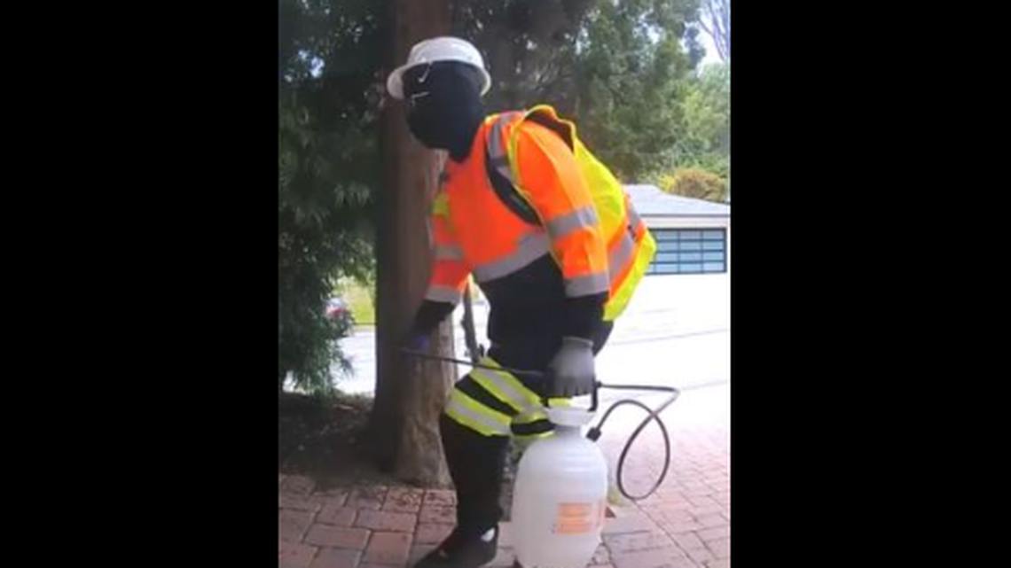 Three men have been arrested after being accused of posing as construction workers in a ruse to burglarize more than 30 homes in wealthy neighborhoods, California police say.