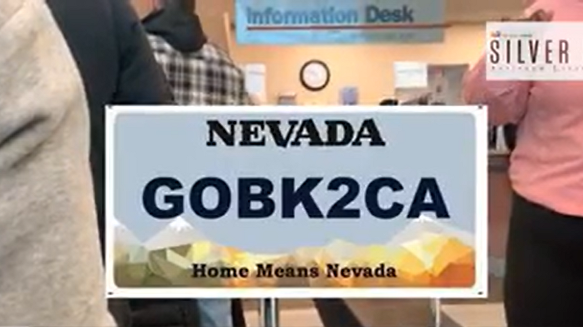 A Nevada man was in jeopardy of losing the license plate he’s had for 19 years — which says “GOBK2CA,” short for “go back to California” — after someone complained to the state’s Department of Motor Vehicles in April that it was defamatory. A judge recently made a decision in the case.