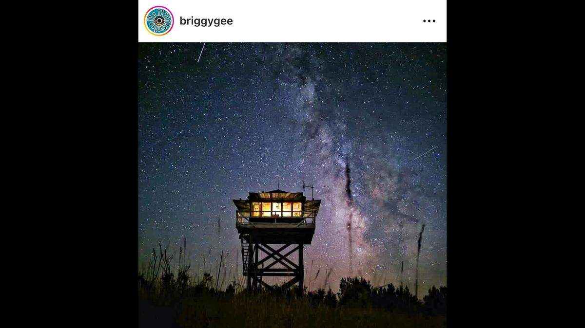 A TikToker is documenting her life as a fire lookout.