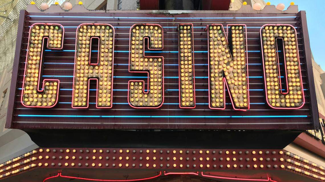 An out-of-state visitor got lucky at a casino near Las Vegas.