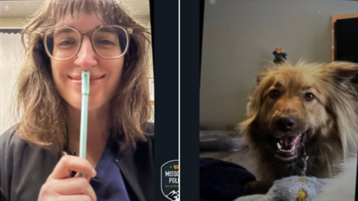 Danit Ehrlich and her dog, Bamba.