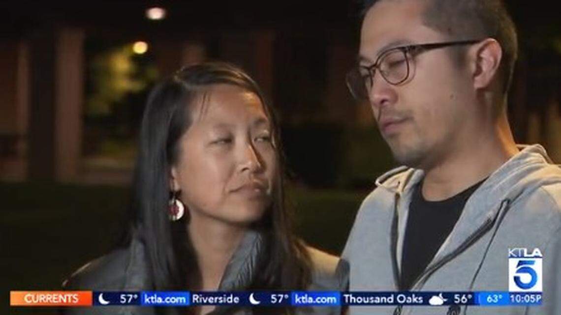 Elaine and Eric Lee talk about their father, Allen Yangkaou Lee, 67. who died after a car crash in Irvine, California.