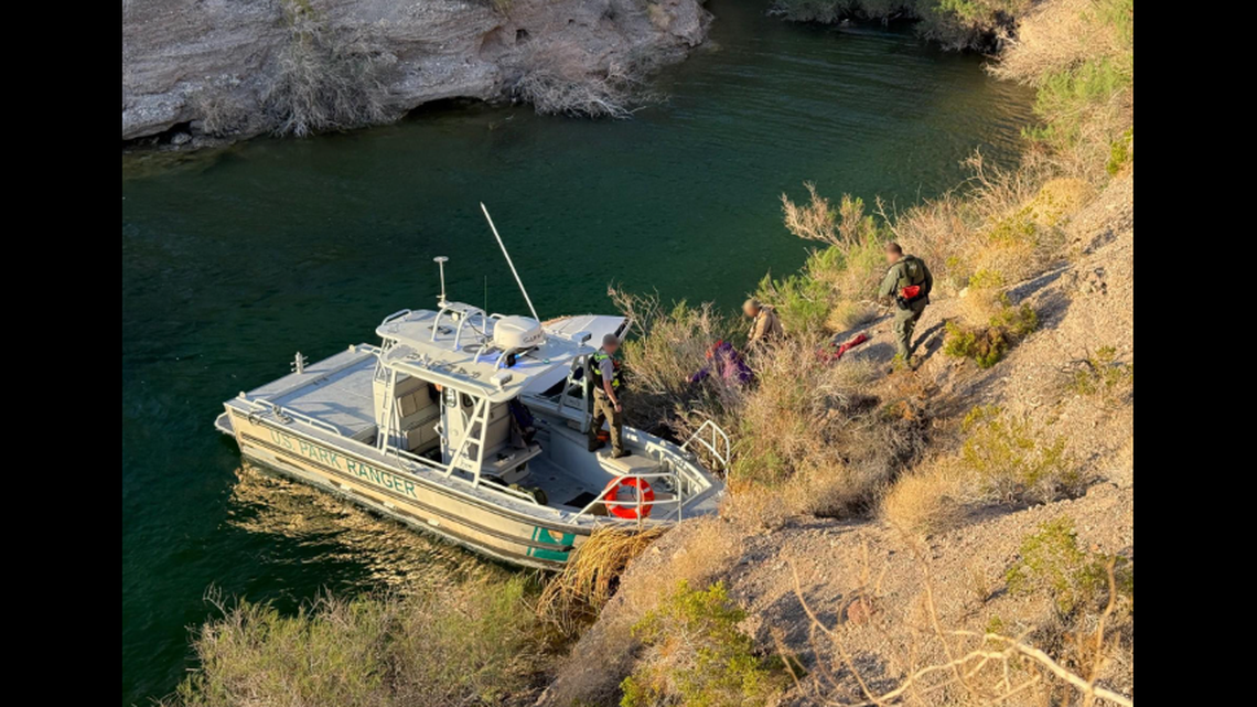 National Park Service rangers arrived at the scene by boat and assisted with the rescue.