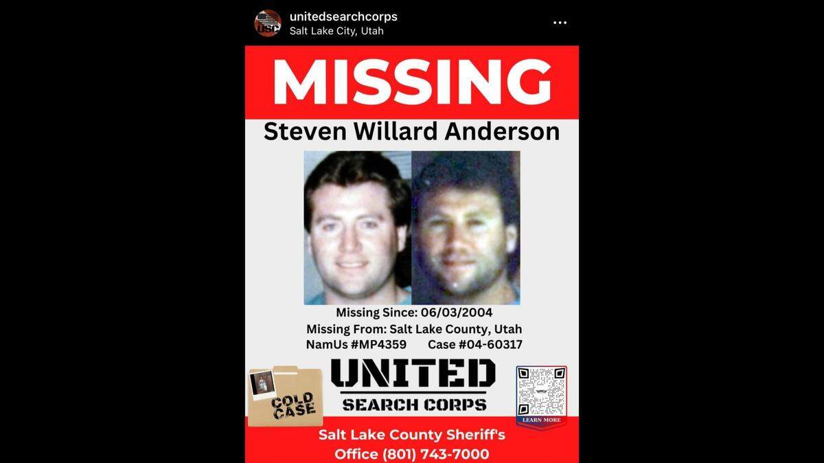 The remains of a missing man may have been found in a submerged car, Utah officials said.