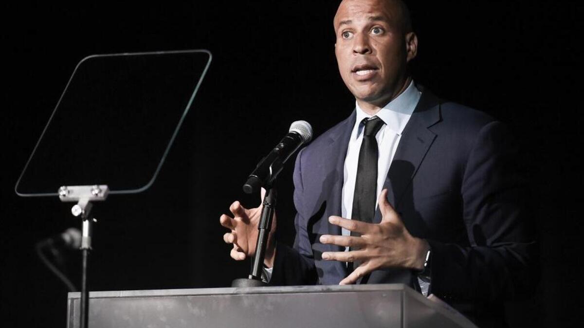 Sen. Cory Booker, D-N.J., introduced legislation Tuesday in a bid to get marijuana legalized throughout the United States. Pot is currently legal in eight states and the District of Columbia.