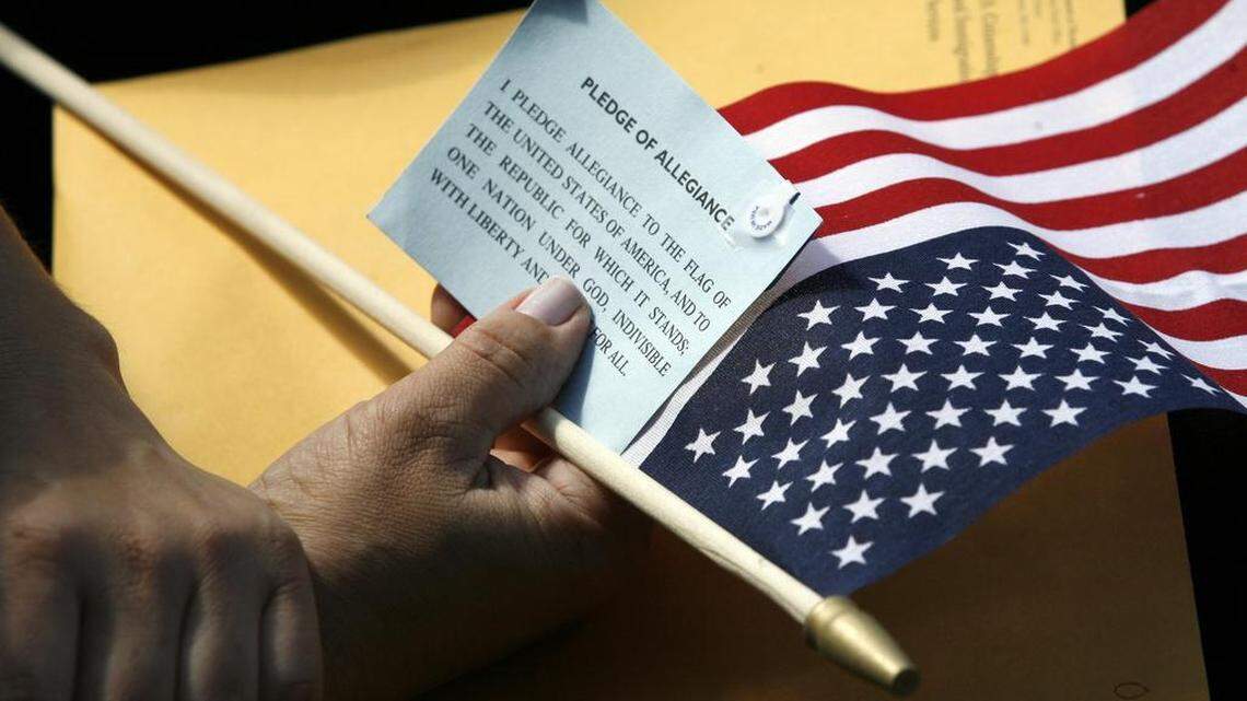 A Centralia, Washington, man arrested last week for making his Spanish-speaking neighbors into chore “slaves” also made them recite the Pledge of Allegiance, asked about their papers and broadcast the incident live on Facebook, a police report said.