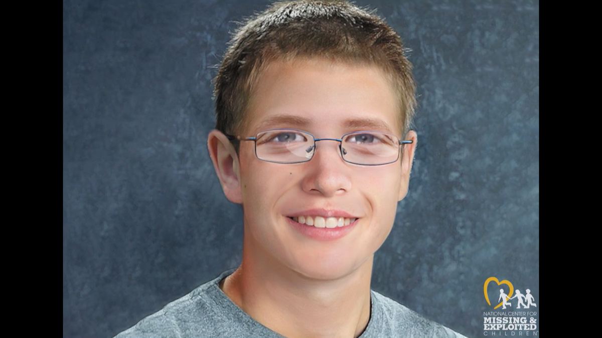 An age-processed photo of Kyron, depicting him at 19 years old.