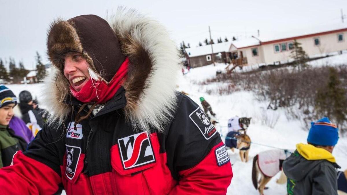 In this March 16, 2015 file photo, Aliy Zirkle arrives at the Koyuk, Alaska, checkpoint during the Iditarod Trail Sled Dog Race. A person on a snowmobile drove into two dog teams competing in the Iditarod Trail Sled Dog Race early Saturday March 12, 2016, killing one dog and injuring at least three others. Mushers Aliy Zirkle and Jeff King were attacked outside the village of, a community of 236 on the Yukon River a little more than halfway into the 1,000-mile (1,600-kilometer) race to Nome.