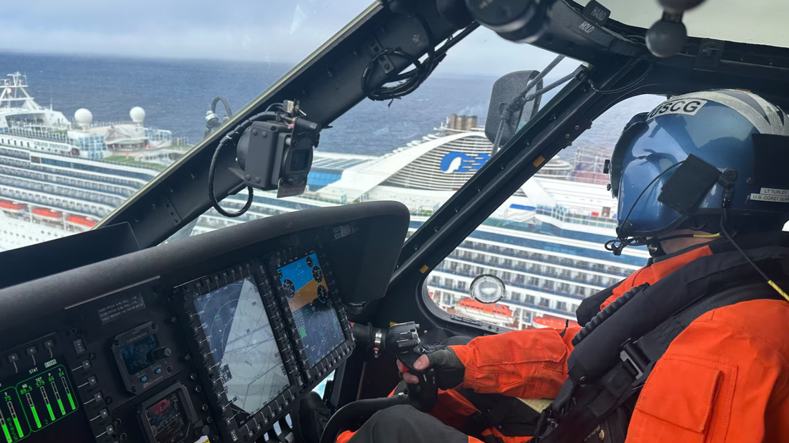 Coast Guard officials said they received a medevac request the early morning hours of Saturday, Oct. 12.