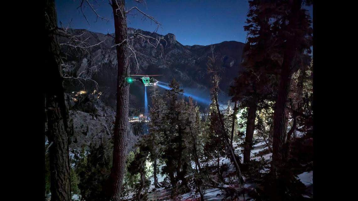 The hikers were making their way back down Mount Charleston’s South Loop Trail, rescuers said.