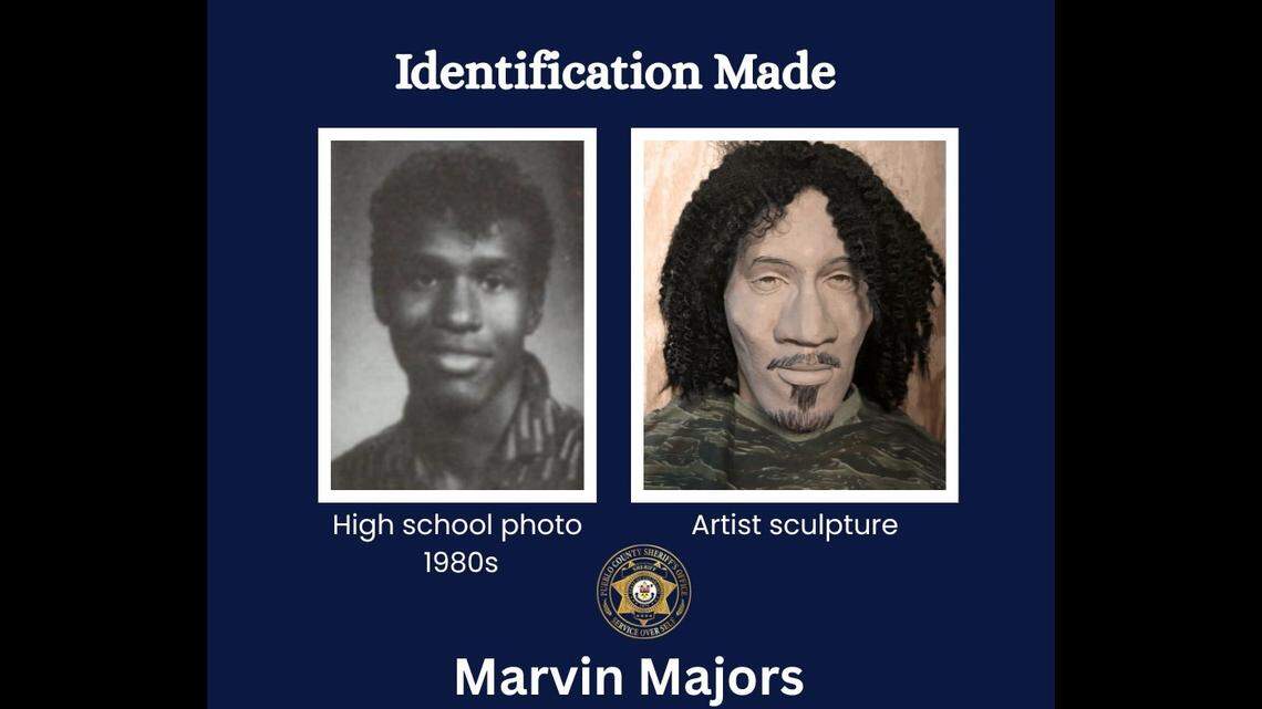 Remains found in a field in 2000 were identified as Marvin Majors, deputies said.