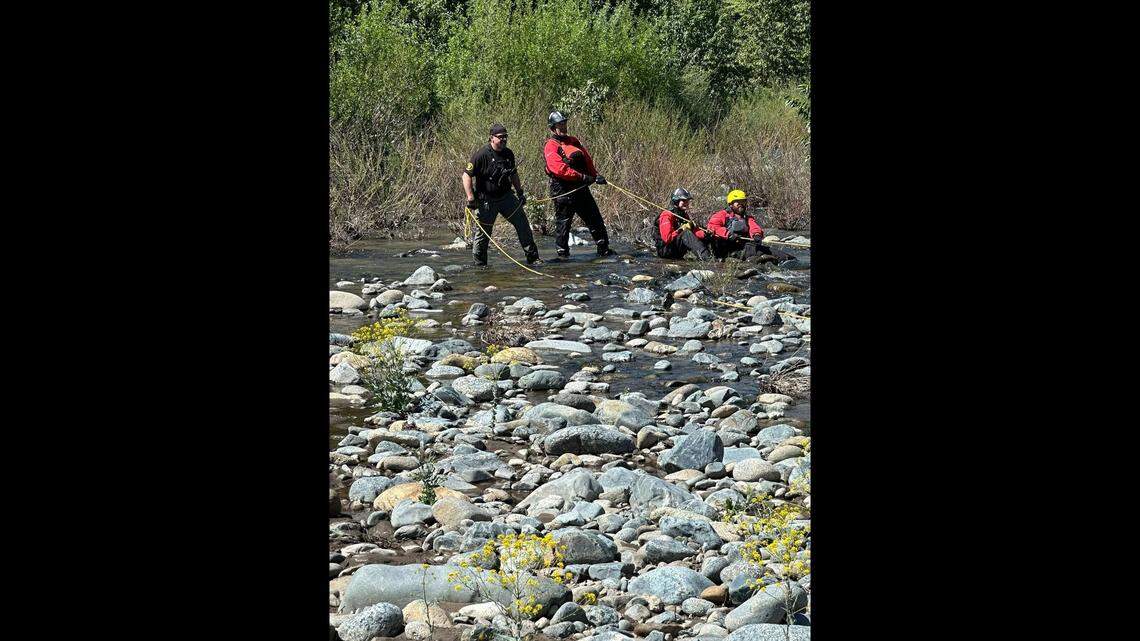 Multiple agencies responded to reach for the missing man, rescuers said