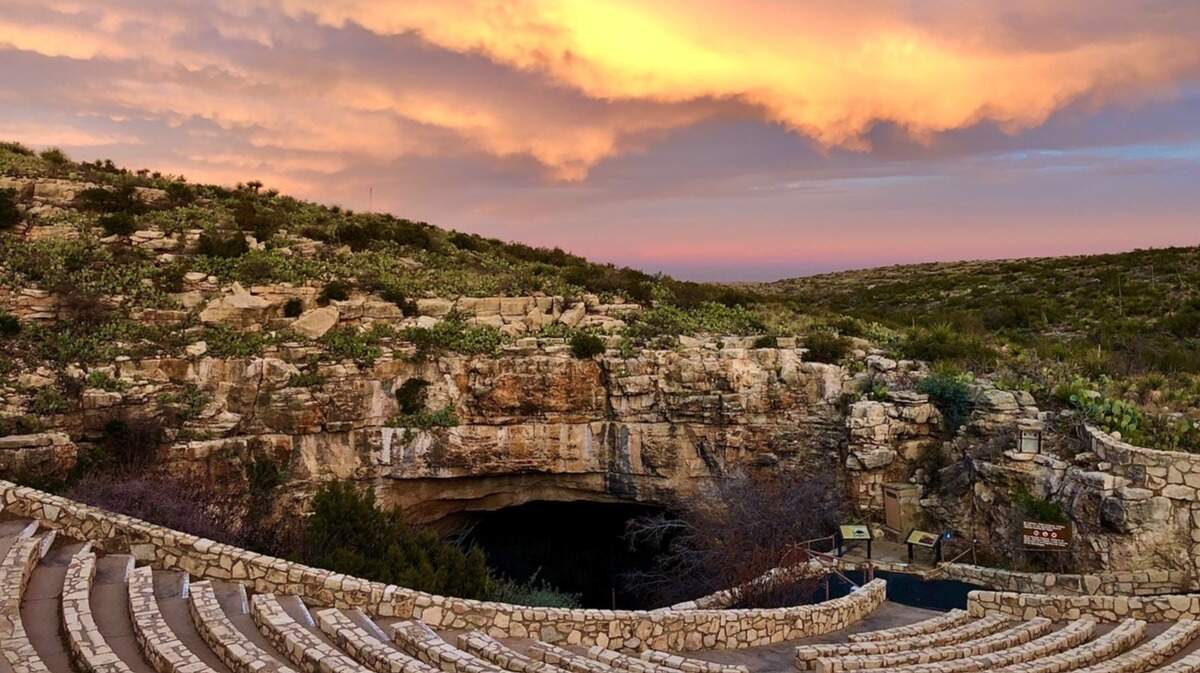 A dung beetle was spotted “rollin’” at  Carlsbad Caverns National Park.