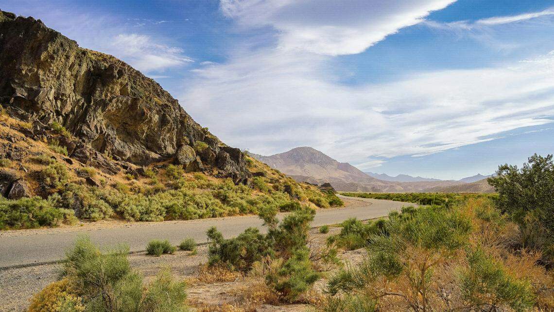 The Mojave Desert is pictured. A cyclist got lost in an Arizona mountain range within the desert.
