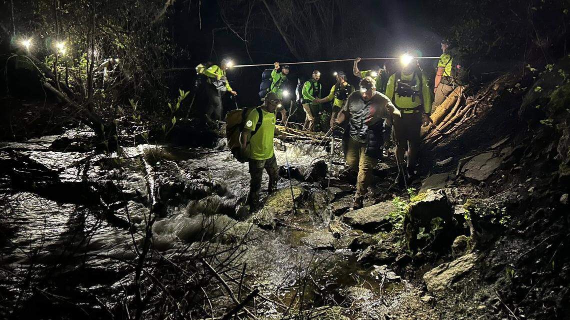 Rescuers navigated rough terrain in a dark Utah canyon to find a lost hang glider who had been blown off course by strong winds, officials said.
