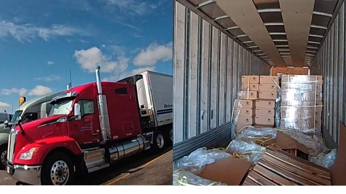 A truck driver discovered a $1.4 million cargo heist in Colorado, deputies said.