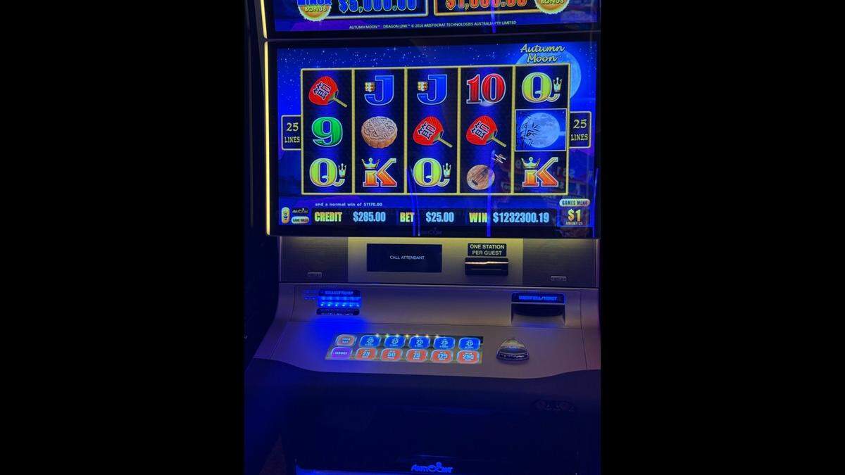 With his bet, the gambler won the game’s massive jackpot: $1,232,300.19, the casino said.